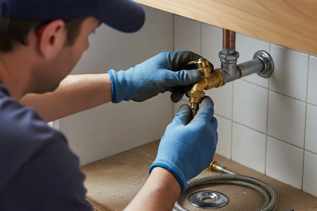 Shutoff valve and fitting work during Faucet and Fixture Repair in Crystal Lake